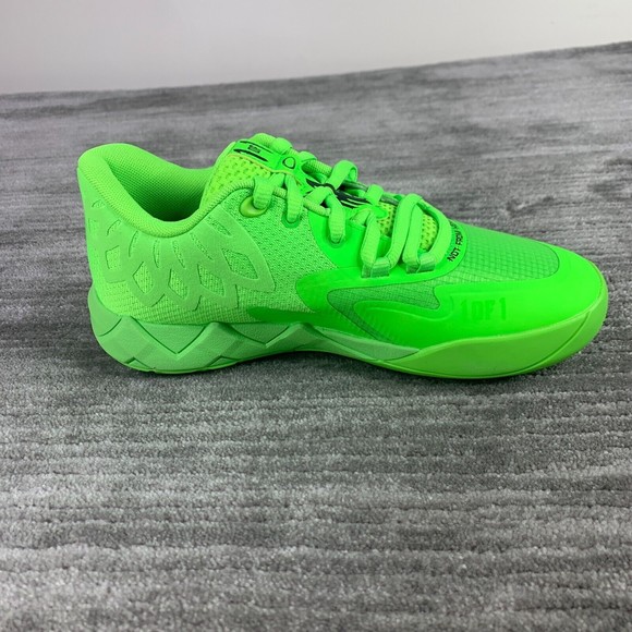 Puma LaMelo Ball MB.01 Lo "Green Gecko" Volt Grade School GS 377368-07 Brand New - Picture 5 of 11